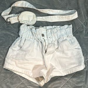 Pacsun Paperback Mom Shorts White